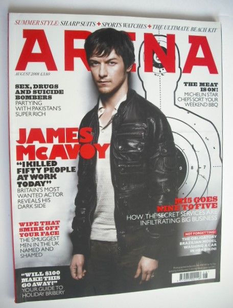 Arena magazine - August 2008 - James McAvoy cover