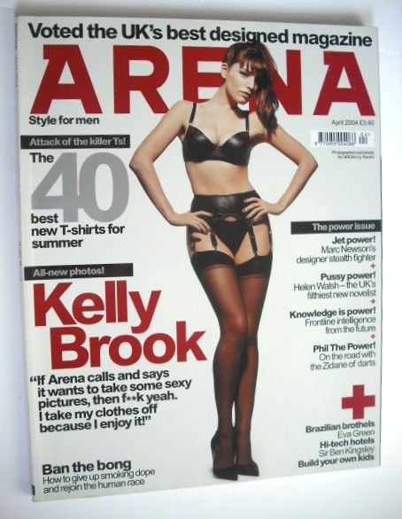 <!--2004-04-->Arena magazine - April 2004 - Kelly Brook cover