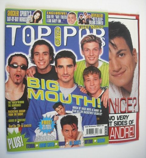 Top Of The Pops magazine - Backstreet Boys cover (January 1998)