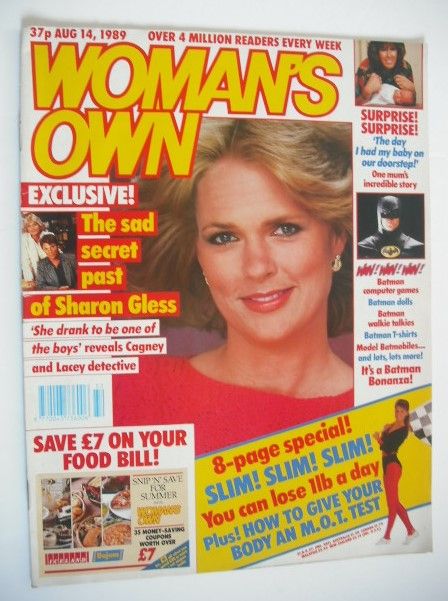 <!--1989-08-14-->Woman's Own magazine - 14 August 1989 - Sharon Gless cover