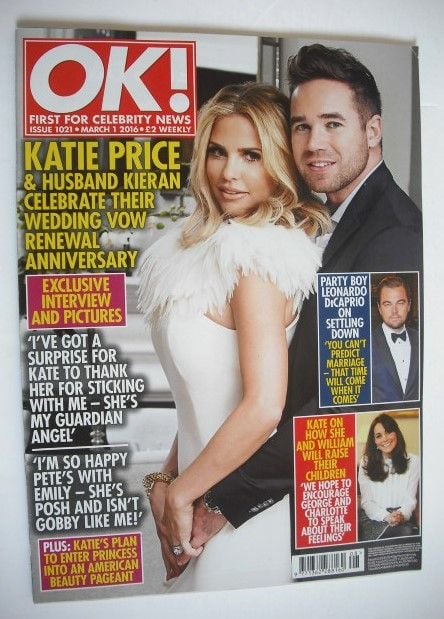 <!--2016-03-01-->OK! magazine - Katie Price and Kieran Hayler cover (1 Marc