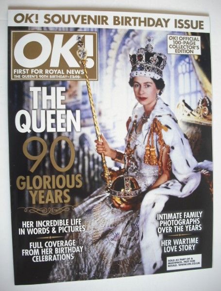 <!--2016-06-01-->OK! magazine - The Queen 90 Glorious Years Souvenir Birthd
