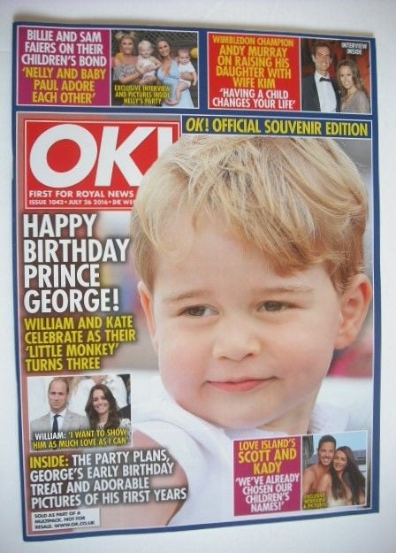 <!--2016-07-26-->OK! magazine - Prince George cover (26 July 2016 - Issue 1