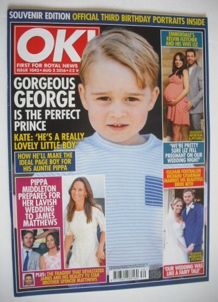 <!--2016-08-02-->OK! magazine - Prince George cover (2 August 2016 - Issue 