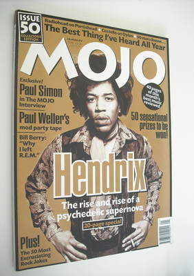 MOJO magazine - Jimi Hendrix cover (January 1998 - Issue 50)
