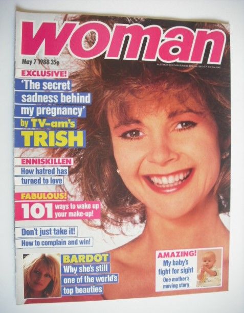 Woman magazine - Trish Williamson cover (7 May 1988)