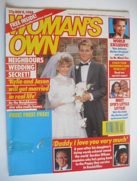 Woman magazine - Jason Donovan and Kylie Minogue cover (8 November 1988)