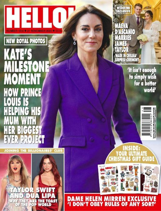 Hello! magazine - Kate Middleton cover (27 November 2023 - Issue 1816)