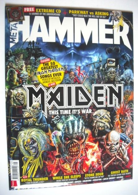 Metal Hammer magazine - Iron Maiden cover (May 2017)