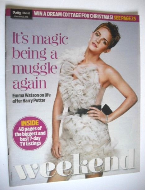 Weekend magazine - Emma Watson cover (27 November 2010)