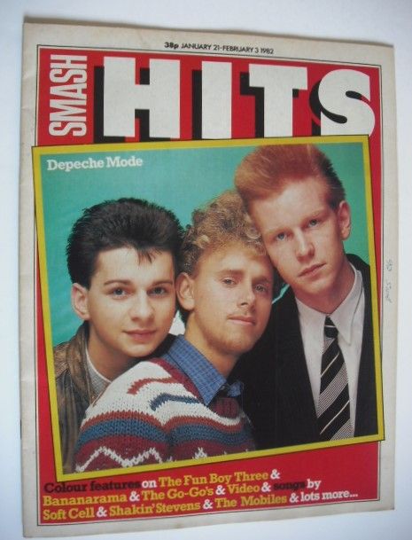 Smash Hits magazine - Depeche Mode cover (21 January - 3 February 1982)