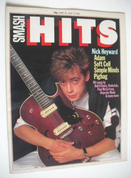 <!--1982-04-29-->Smash Hits magazine - Nick Heyward cover (29 April - 12 Ma