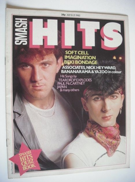 <!--1982-07-08-->Smash Hits magazine - Soft Cell cover (8-21 July 1982)