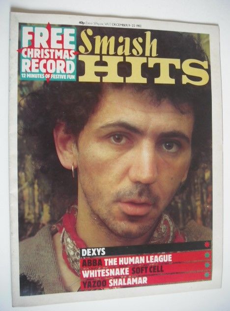Smash Hits magazine - Kevin Rowland cover (9-22 December 1982)