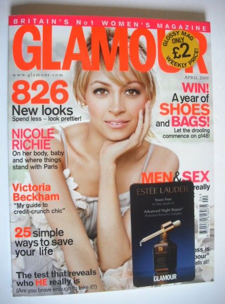 Glamour magazine - Nicole Richie cover (April 2009)