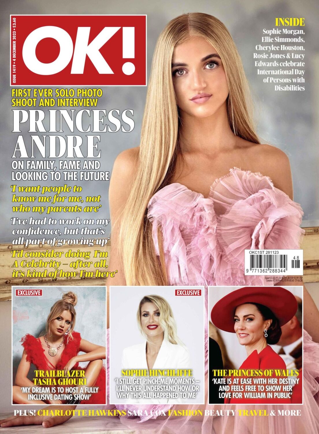 <!--2023-12-04-->OK! magazine - Princess Andre  cover (4 December 2023 - Is