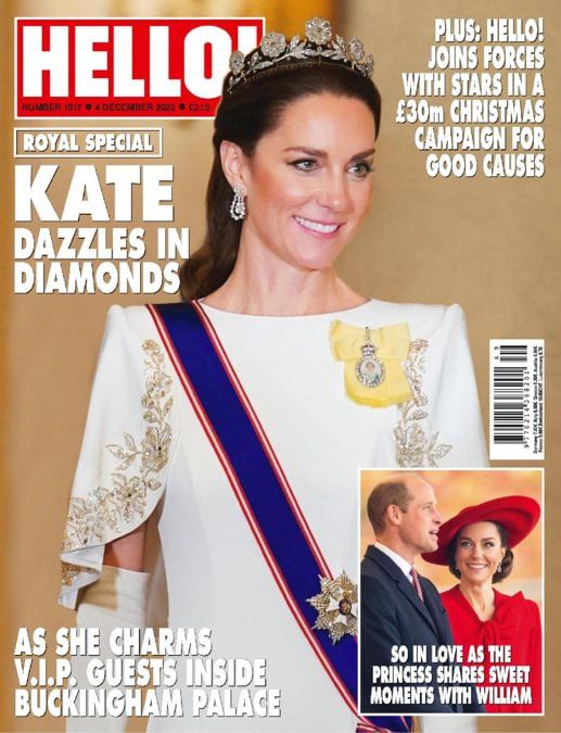 Hello! magazine - Kate Middleton cover (4 December 2023 - Issue 1817)