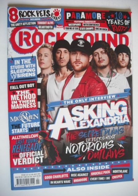 <!--2017-07-->Rock Sound magazine - Asking Alexandria cover (July 2017)
