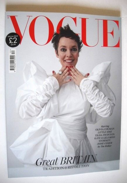 British Vogue magazine - December 2023 - Olivia Colman cover