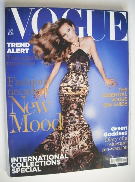 British Vogue magazine - September 2004 - Kate Moss cover