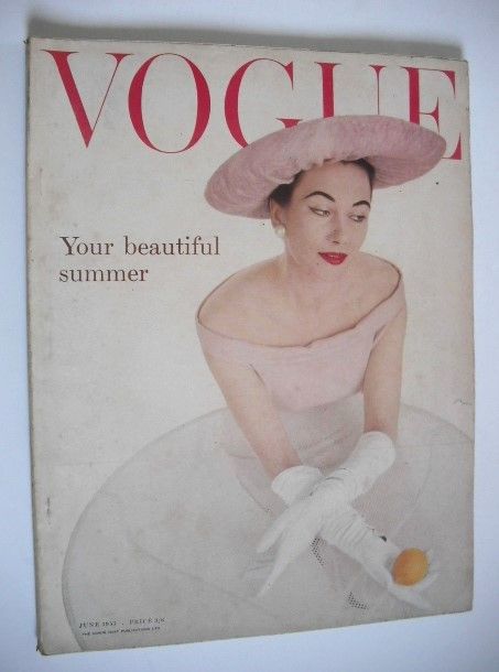 British Vogue magazine - June 1955 (Vintage Issue)