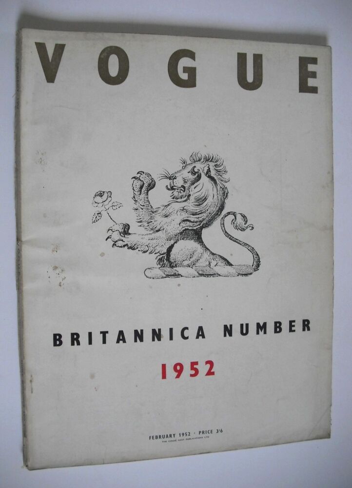 British Vogue magazine - February 1952 (Vintage Issue)