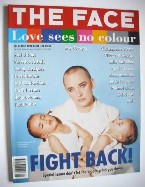 <!--1992-05-->The Face magazine - Boy George cover (May 1992 - Volume 2 No.