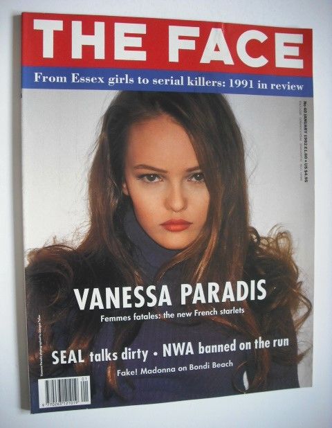 The Face magazine - Vanessa Paradis cover (January 1992 - Volume 2 No. 40)