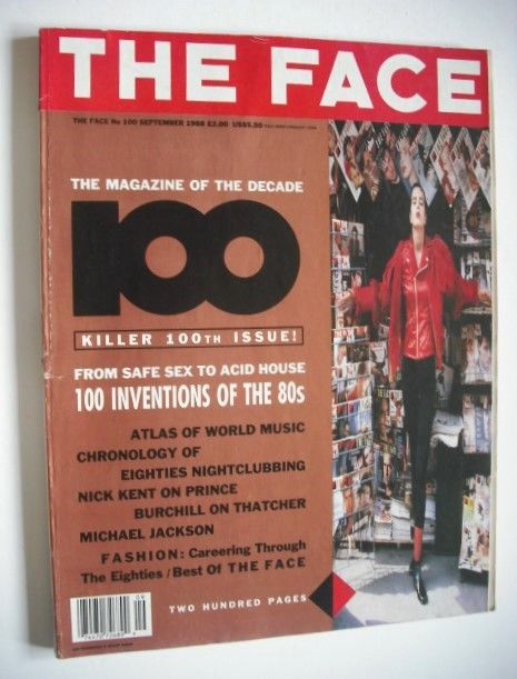 The Face magazine - 100th Issue cover (September 1988 - Issue 100)