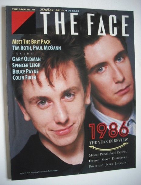 <!--1987-01-->The Face magazine - Tim Roth and Paul McGann cover (January 1