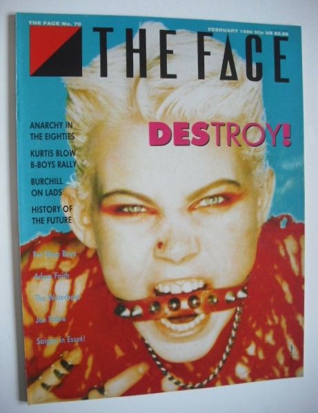<!--1986-02-->The Face magazine - Destroy cover (February 1986 - Issue 70)