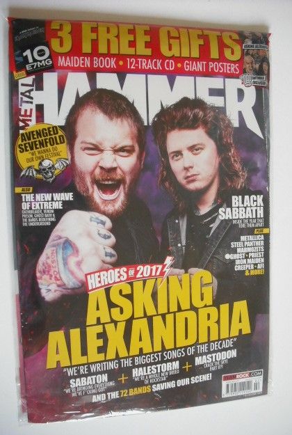 Metal Hammer magazine - Asking Alexandria cover (February 2017)