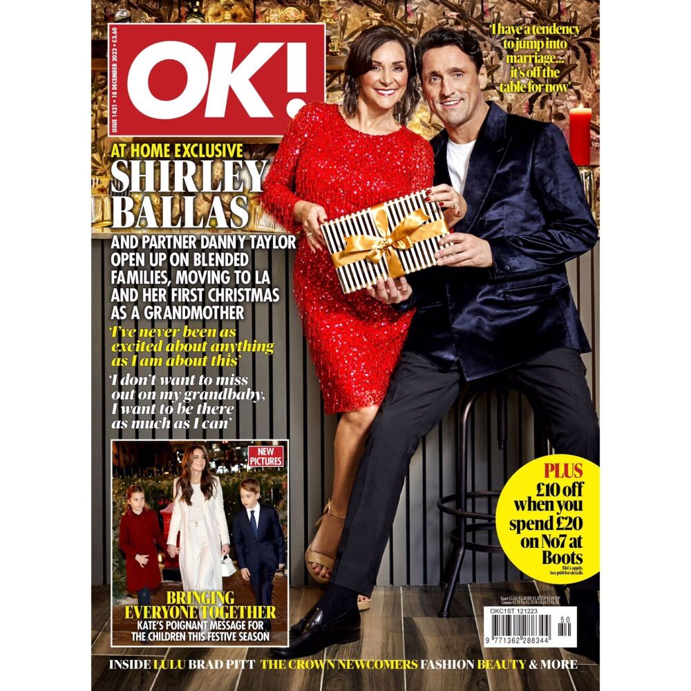 OK! magazine - Shirley Ballas and Danny Taylor  cover (18 December 2023 - Issue 1421)