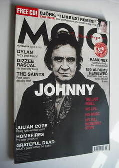 MOJO magazine - Johnny Cash cover (November 2004 - Issue 132)