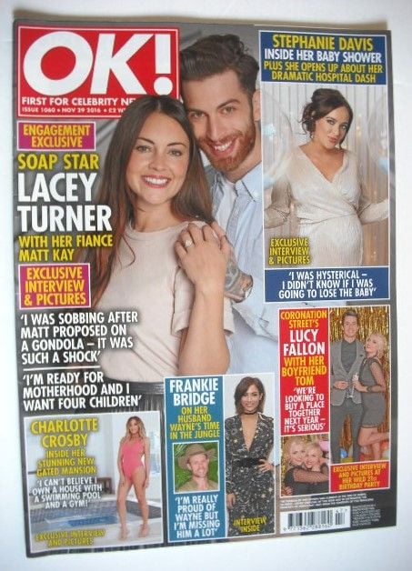 <!--2016-11-29-->OK! magazine - Lacey Turner cover (29 November 2016 - Issu