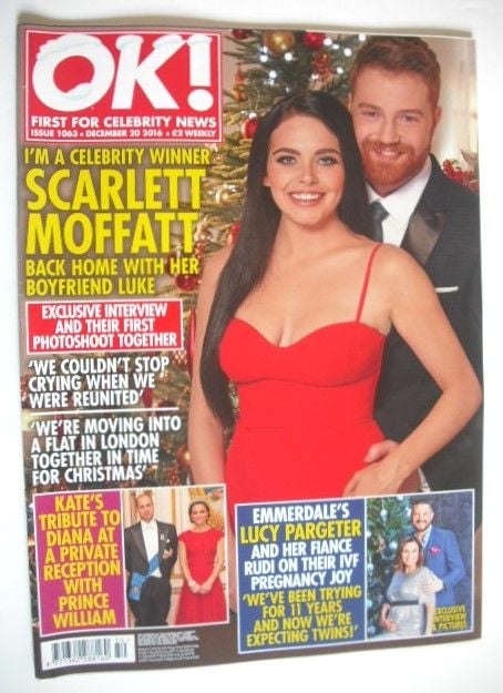<!--2016-12-20-->OK! magazine - Scarlett Moffatt cover (13 December 2016 - 