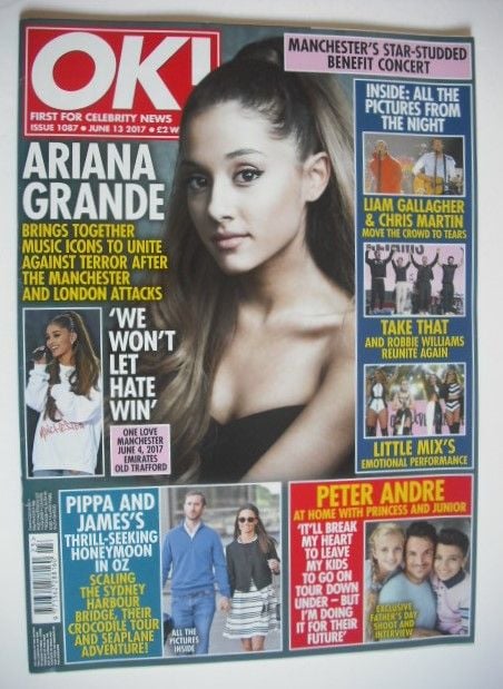 <!--2017-06-13-->OK! magazine - Ariana Grande cover (13 June 2017 - Issue 1