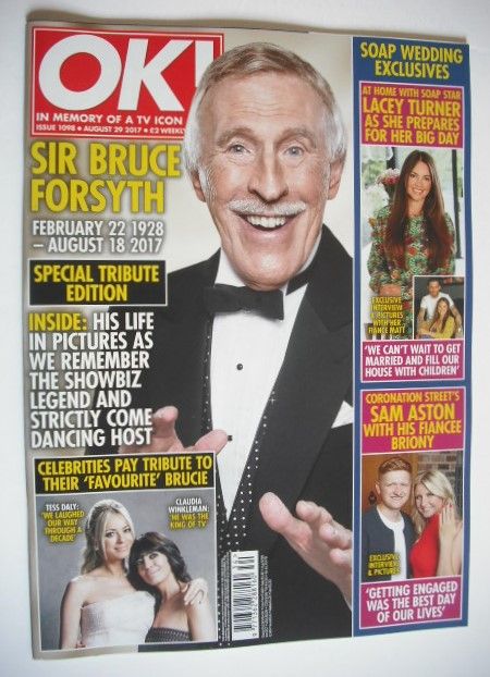 <!--2017-08-29-->OK! magazine - Sir Bruce Forsyth cover (29 August 2017 - I