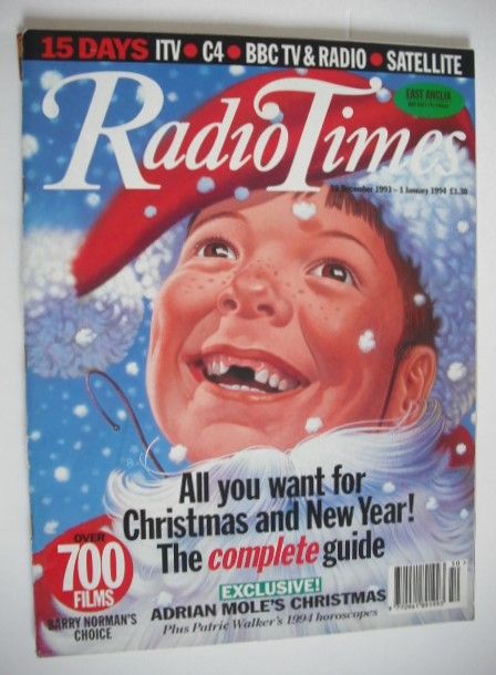 Radio Times magazine - Christmas & New Year Issue (18 December 1993 - 1 January 1994, East Anglia Edition)