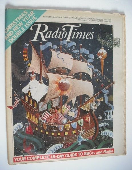 Radio Times magazine - Christmas cover (24 December 1982 - 7 January 1983, East Edition)