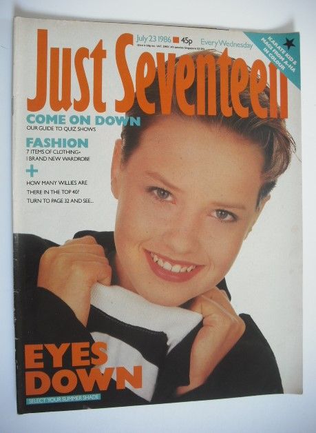 <!--1986-07-23-->Just Seventeen magazine - 23 July 1986