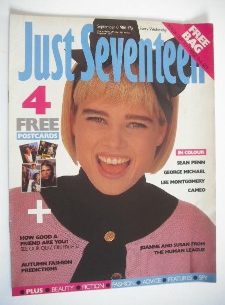 <!--1986-09-10-->Just Seventeen magazine - 10 September 1986