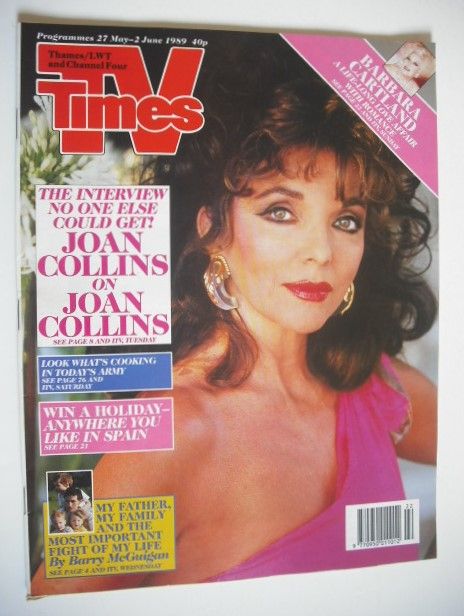 TV Times magazine - Joan Collins cover (27 May-2 June 1989)