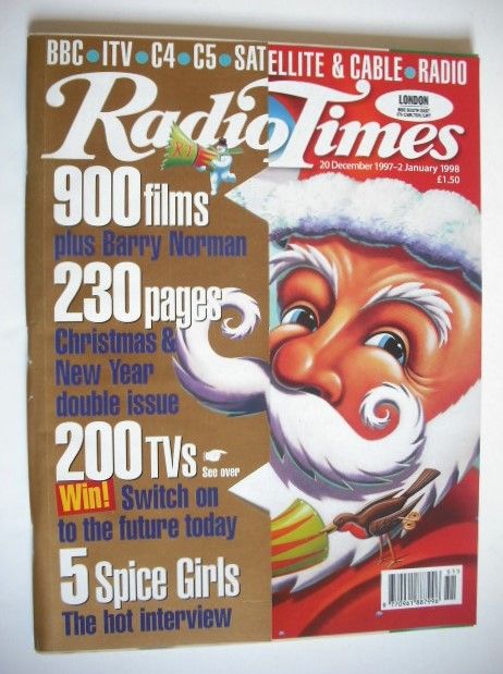 Radio Times magazine - Christmas/New Year cover (20 December 1997 - 2 January 1998)