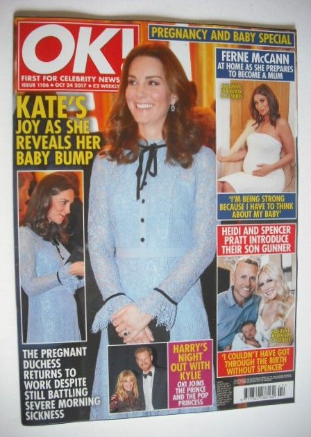 <!--2017-10-24-->OK! magazine - Kate Middleton cover (24 October 2017 - Iss