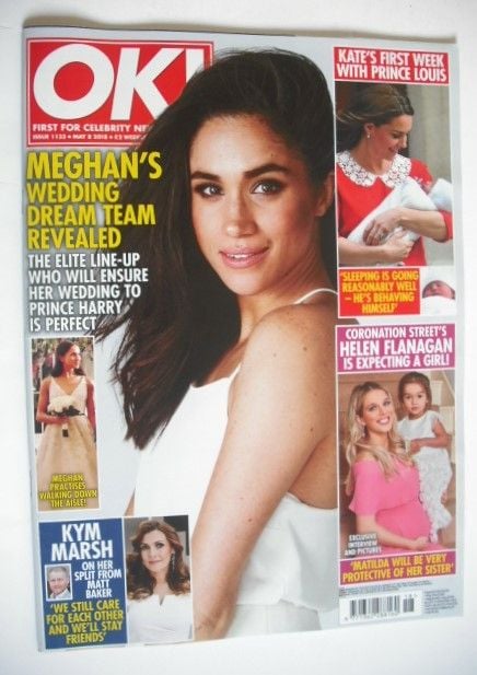 <!--2018-05-08-->OK! magazine - Meghan Markle cover (8 May 2018 - Issue 113