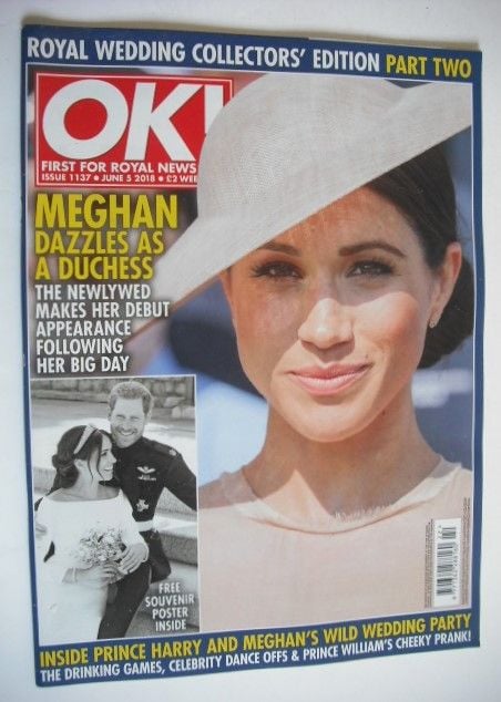 <!--2018-06-05-->OK! magazine - Meghan Markle cover (5 June 2018 - Issue 11