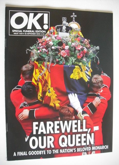 OK! magazine - Queen Elizabeth II funeral cover (26 September 2022 - Issue 1358)
