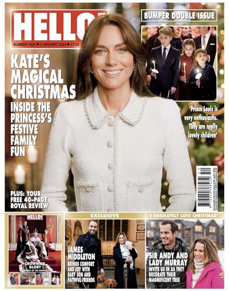 <!--2024-01-02-->Hello! magazine - Kate Middleton cover (2 January 2024 - I
