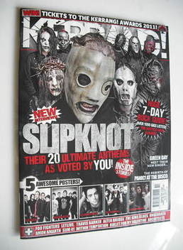 Kerrang magazine - Slipknot cover (9 April 2011 - Issue 1358)